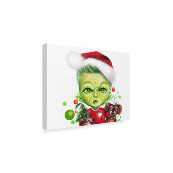 Sheena Pike Art And Illustration 'Grinchie Guy' Canvas Art,24x32
